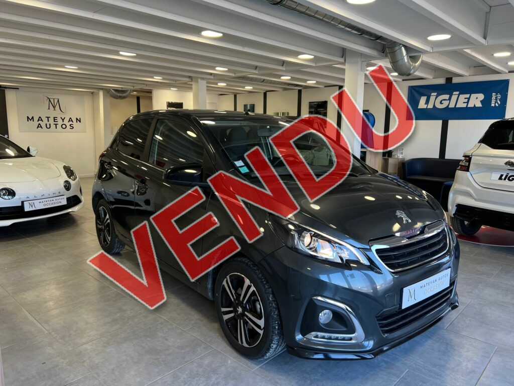 Peugeot 108 Finition GT Line vendu chez Mateyan Autos Salon-de-Provence centre automobile véhicules d'occasion toutes marques
